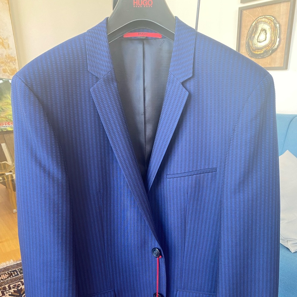 Hugo Boss Sports Jacket / Brand New with Tags / Medium Blue / Adris3 / Size 40R